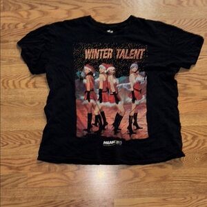 Mean Girls Black Graphic T-Shirt with Winter Talent Design